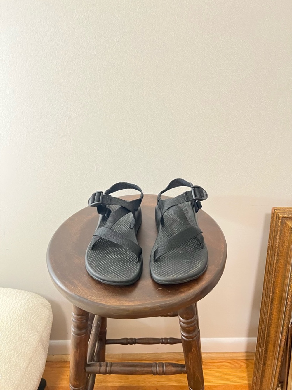 Chaco Black Strappy Outdoor Sandals - Picture 2 of 4